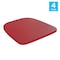 Flash Furniture 4PK Red Poly Resin Seats for Stools & Chairs, 4PK 4-JJ-SEA-PL01-RED-GG - alternate 6
